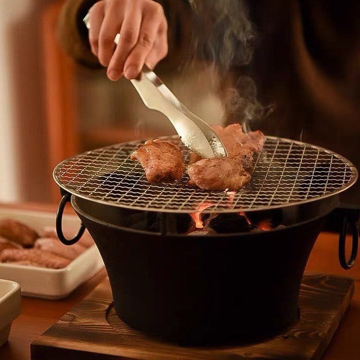 Sp03-Bếp gang nướng than hoa, bếp gang nướng thịt BBQ