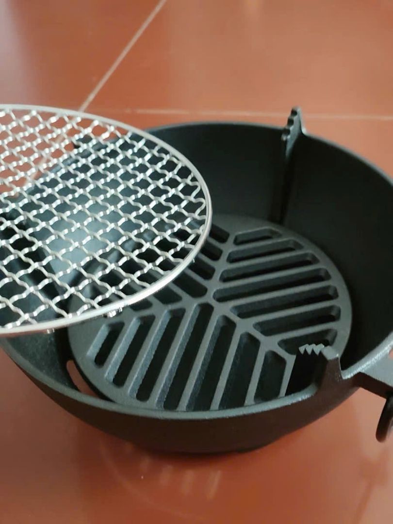 Sp03-Bếp gang nướng than hoa, bếp gang nướng thịt BBQ