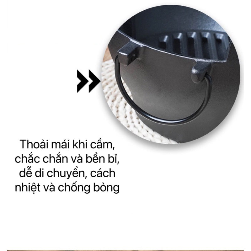 Sp03-Bếp gang nướng than hoa, bếp gang nướng thịt BBQ