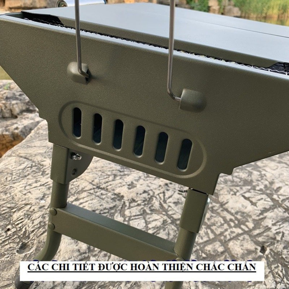 Sp05-Bếp Nướng Than BBQ Ngoài Trời Gấp Gọn Chắc Chắn, Bếp Nướng Dã Ngoại Du Lịch Tiện Lợi Dễ Dùng Gọn Nhẹ